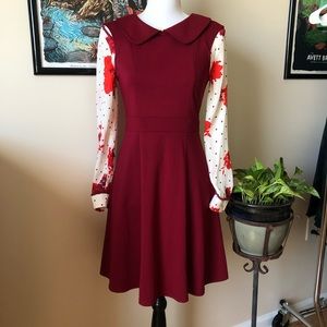 EUC Sunny Girl Peter Pan Collared Dress